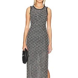 Steve Madden Nyssa Textured Sleeveless Knit Dress Resort Summer Vacation
